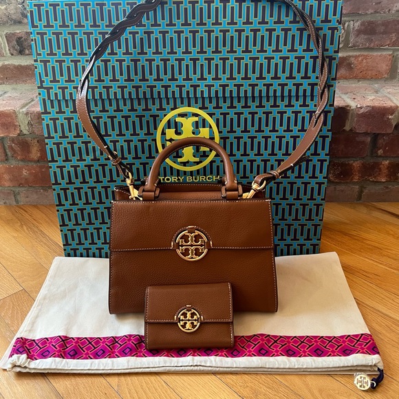 Tory Burch Miller Top-Handle Satchel & Matching Wallet Set - Picture 3 of 16